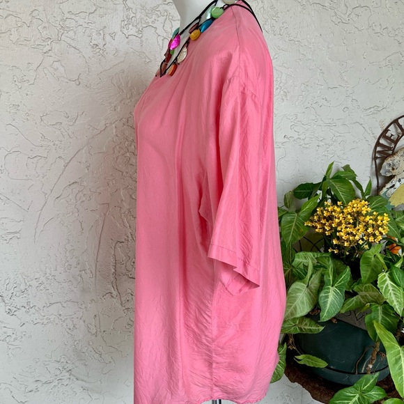VINTAGE Silk Charming Pink Blouse - Picture 3 of 6
